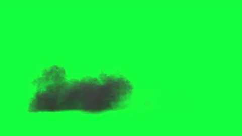 Multiple Smoke Blast isolated on Green Screen Background Pack of 4 Clips Stock Footage 146239888