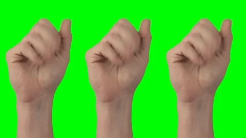 Multiple Snapping Fingers in Harmony in front of green screen Stock Footage 103154546