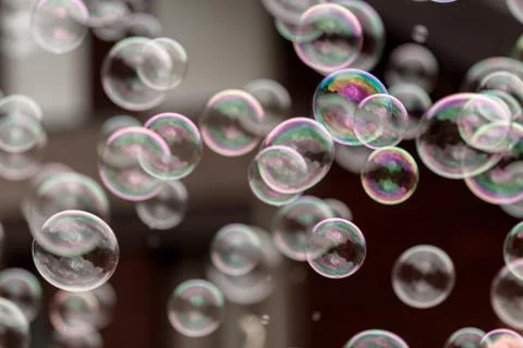 Multiple soap bubbles Stock Photos