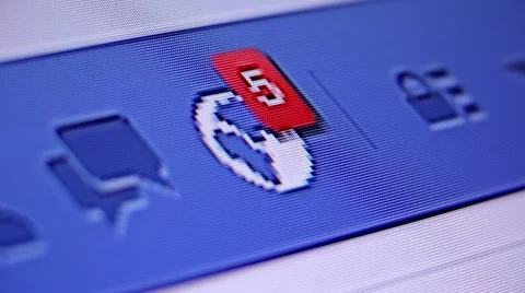 Multiple social network notifications Stock Footage 57476463