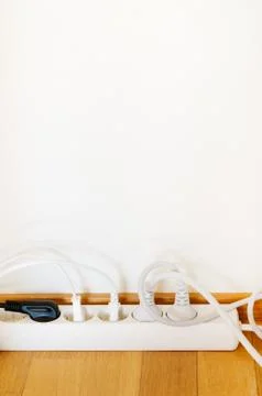 Multiple socket and plugs 스톡 사진