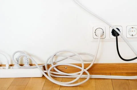 Multiple socket and plugs Stock Photos