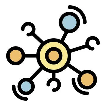Multiple solutions icon color outline vector イラスト素材