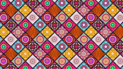 Multiple square box pattern fabric design and background. vintage design pa.. Stock Illustration