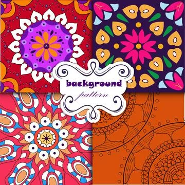 Multiple square box pattern fabric design and background. vintage design pa.. Stock Illustration