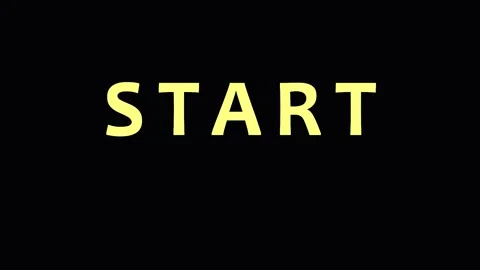 Multiple 'Start' text overlays appearing with glitch effect in dark void ci.. Stock Footage 343413377
