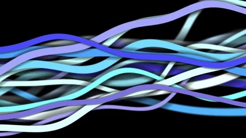 Multiple Strain Spaghetti Noodle Wiggly Animation I Stock Footage 247761900