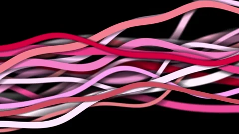 Multiple Strain Spaghetti Noodle Wiggly Animation IV Stock Footage 247762024