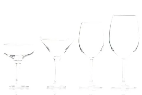 Multiple style glasses. Stock Photos
