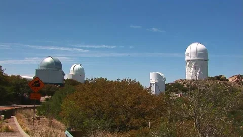 Multiple Telescopes Kitt Peak Arizona Stock Footage 220364033