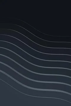 Multiple thin curved lines sweep across a dark charcoal and blue-gray field.. Stock Illustration