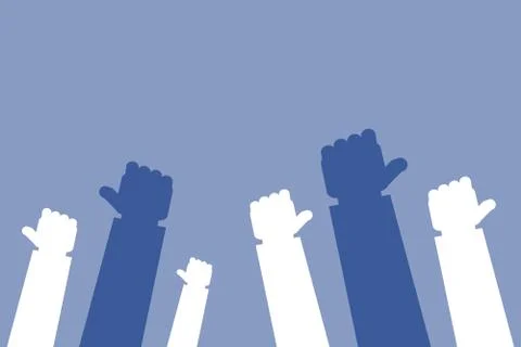 Multiple thumb up Stock Illustration