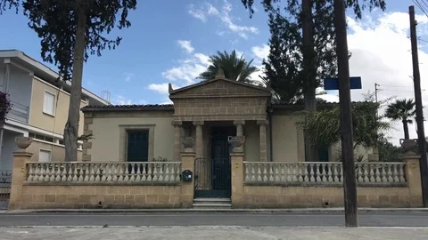 Multiple Time lapse Shots of Old Architecture House in Nicosia Stock Footage 100197715