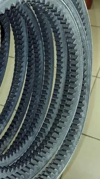 Multiple Toothed V Belts for Efficient Drive Systems in Machinery Stock Photos