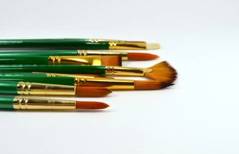 Multiple type of paintbrush Stock Photos