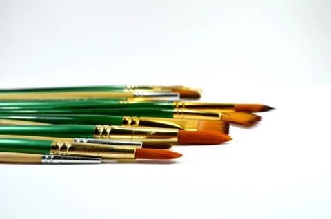 Multiple type of paintbrush Stock Photos