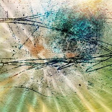 (Multiple values)Cement wall with large scratches on the plaster Stock Illustration