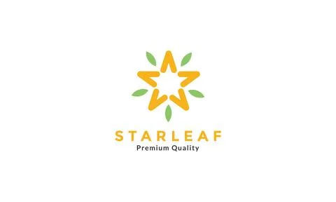 (Multiple Values)colorful star with leaf modern logo symbol icon vector gra.. イラスト素材
