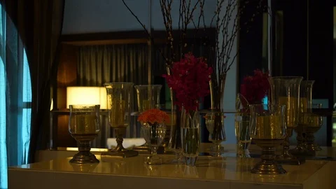 Multiple vases with flowers Stock-Footage 108287689