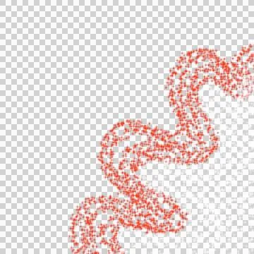 Multiple Wavy Ripple Dot Indonesia Flag Corner Stockillustratie