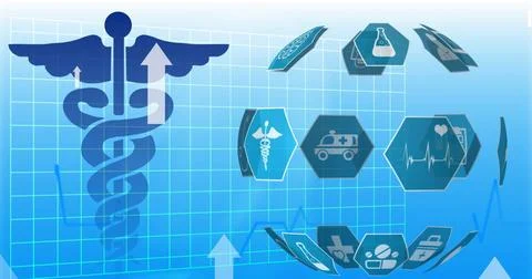 Multiple white arrow icons floating against a black background Stock Photos