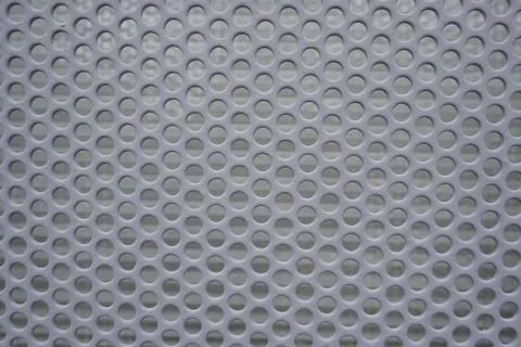 Multiple white circles in a metal space Stock-Fotos