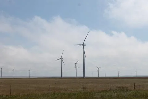 Multiple wind turbines Fotos Stock