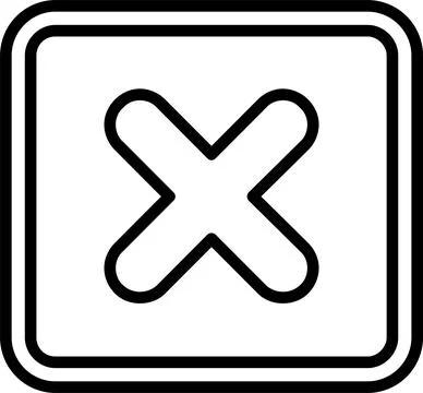 Multiplication Line Icon Design Stock Illustration