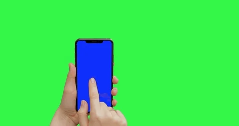 Multiply gestures. Mobile phone mock-up for your product. Stock Footage 130072895