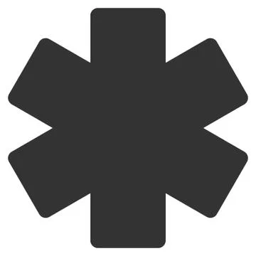 Multiply Math Operation Flat Vector Icon Illustrazione stock