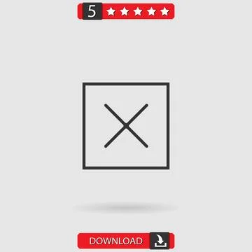 Multiply vector icon Stock Illustration