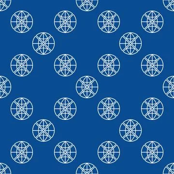 Multipolarity vector Earth Globe minimal seamless pattern in outline style 스톡 일러스트