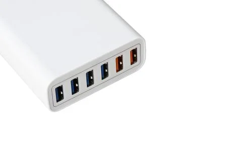Multiport charging station Stock Photos