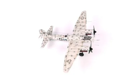 Multipurpose Aircraft of World War II Ju 88 Close-up. Stock Footage 295453848