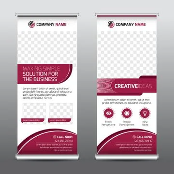 Multipurpose Business Roll-up Banner 스톡 일러스트