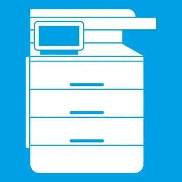 Multipurpose device, fax, copier and scanner icon Stock Illustration