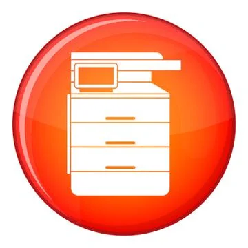 Multipurpose device, fax, copier and scanner icon 库存插图