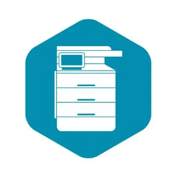 Multipurpose device, fax, copier and scanner icon Stock Illustration