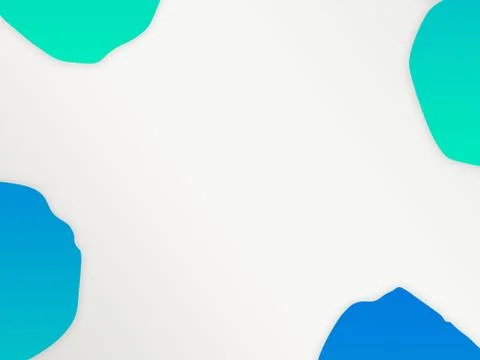 Multipurpose Empty White Background With Modern Gradient Shapes Template Stock Illustration