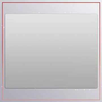 Multipurpose Modern Empty Square Box With Red Frame Stock Illustration