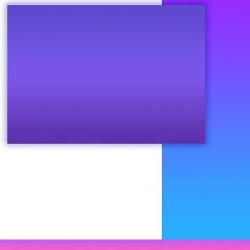 Multipurpose Modern Empty Violet &amp; Blue Template Illustrazione stock