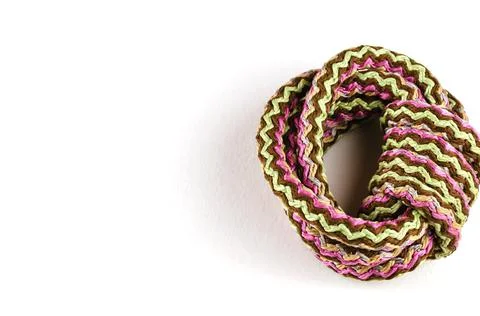 Multipurpose propylene rope on a white background. Stock Photos