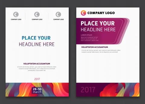 Multipurpose Report Cover 스톡 일러스트