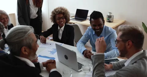 Multiracial business people working inside bank office 動画素材 172537528