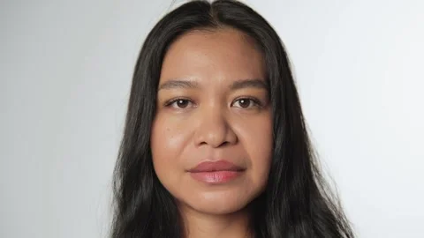 Multiracial people diverse. Different faces looking at camera. Many portraits. Stock Footage 251696559