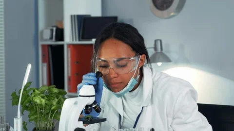 Multiracial research scientist getting shocked with the result of the experiment Video stock 115254492