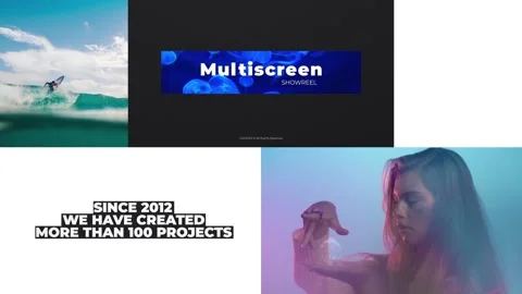 Multiscreen Boxes Stock After Effects