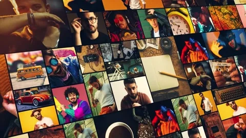 Multiscreen Mosaic Split Screen Opener | Dynamic Grid Intro Stock After Effects