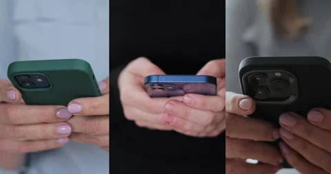 Multiscreen on people using smartphone in everyday life. Vídeos de archivo 334402824