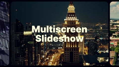 Multiscreen Slideshow 2  After Effects	Stock
